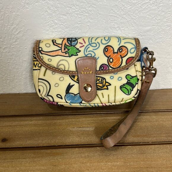 WALT DISNEY WORLD DISNEYLAND Dooney & Bourke Wristlet - Picture 1 of 12